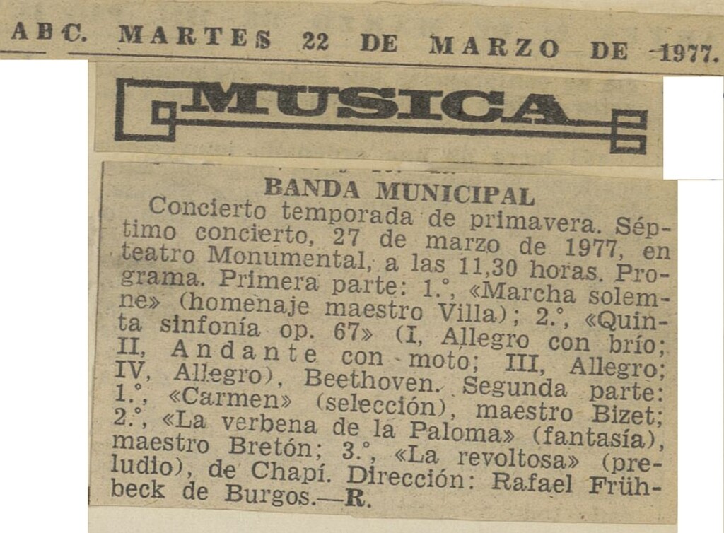 Miniatura de Música. Banda Municipal