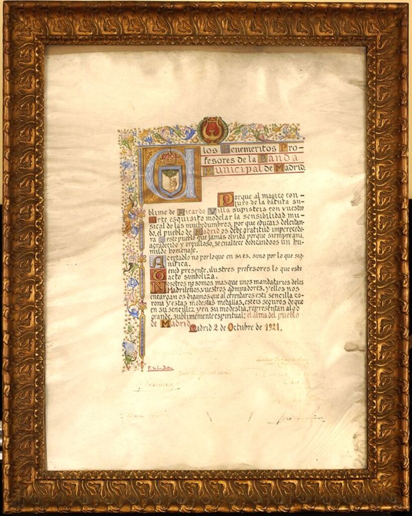 Miniatura de A los beneméritos profesores de la Banda Municipal de Madrid