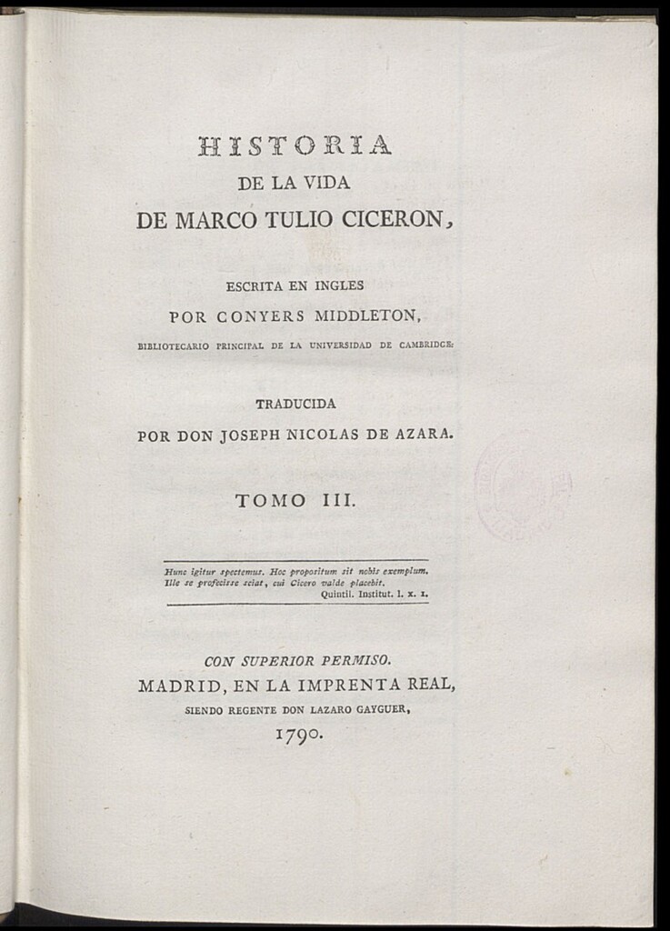 Miniatura de Historia de la vida de Marco Tulio Cicerón