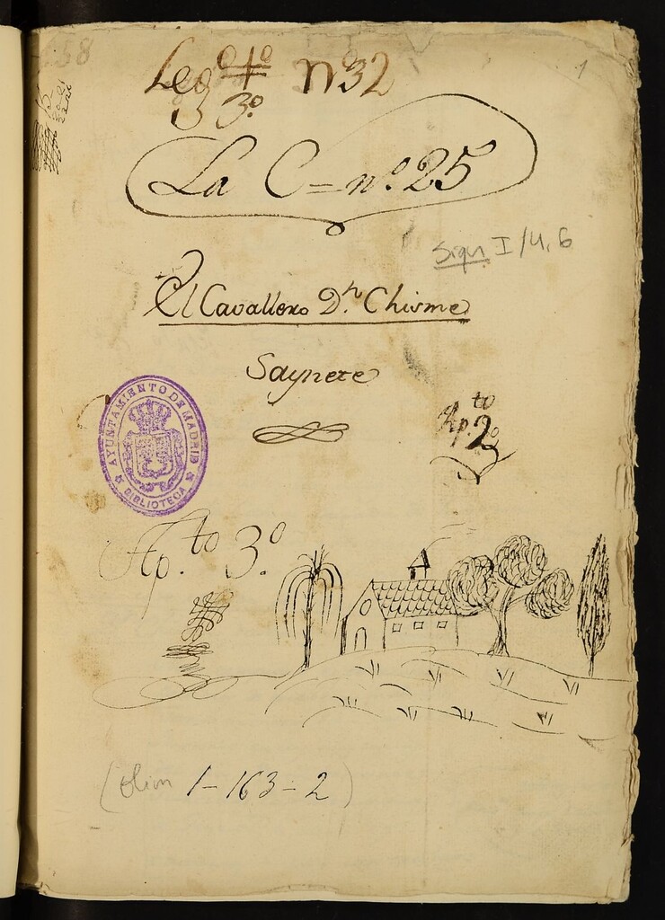 Miniatura de El Cavallero Don Chisme : Fin de fiesta Para el Carnabal del año de 1766, Compañía Nicolás de la Calle
