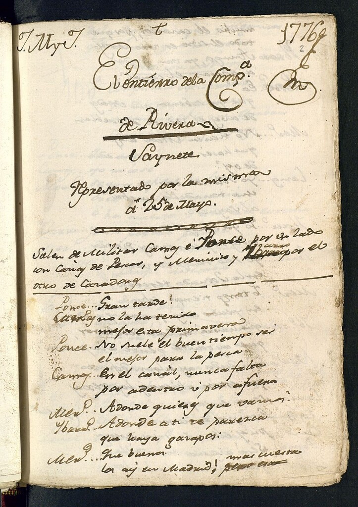 Miniatura de El entierro de la Compañía de Rivera : Saynete representado por la misma a 25 de mayo