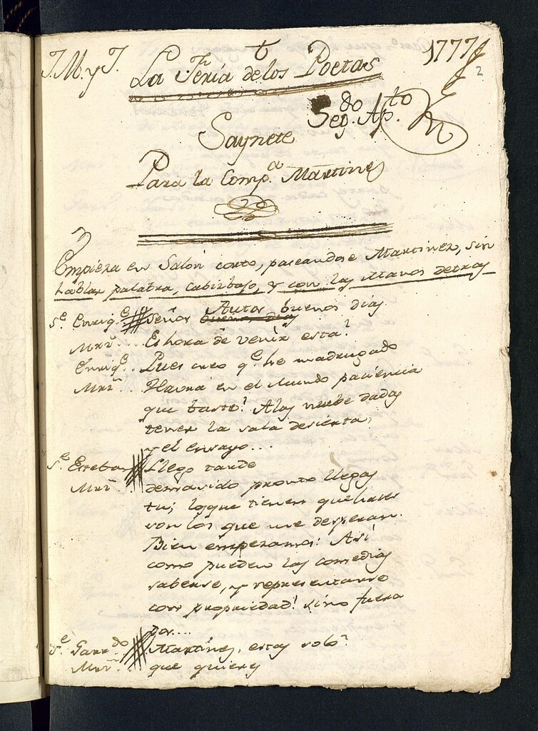 Miniatura de La feria de los poetas : Saynete Para la Compañía de Martínez