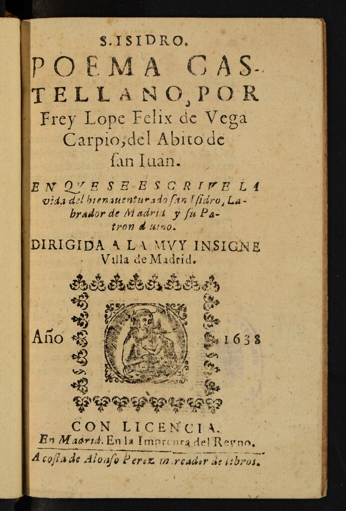 Miniatura de S. Isidro : poema castellano