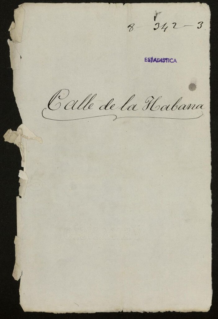 Miniatura de Calle Habana : Rectificacion del Empadronamiento General de habitantes de Madrid 1 de Diciembre de 1878