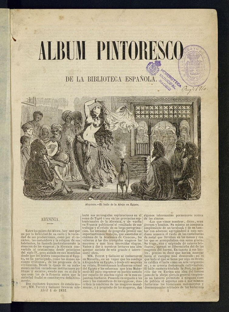 Miniatura de Álbum Pintoresco de la Biblioteca Española