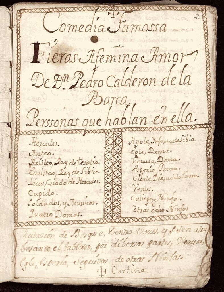 Miniatura de Fieras afémina amor