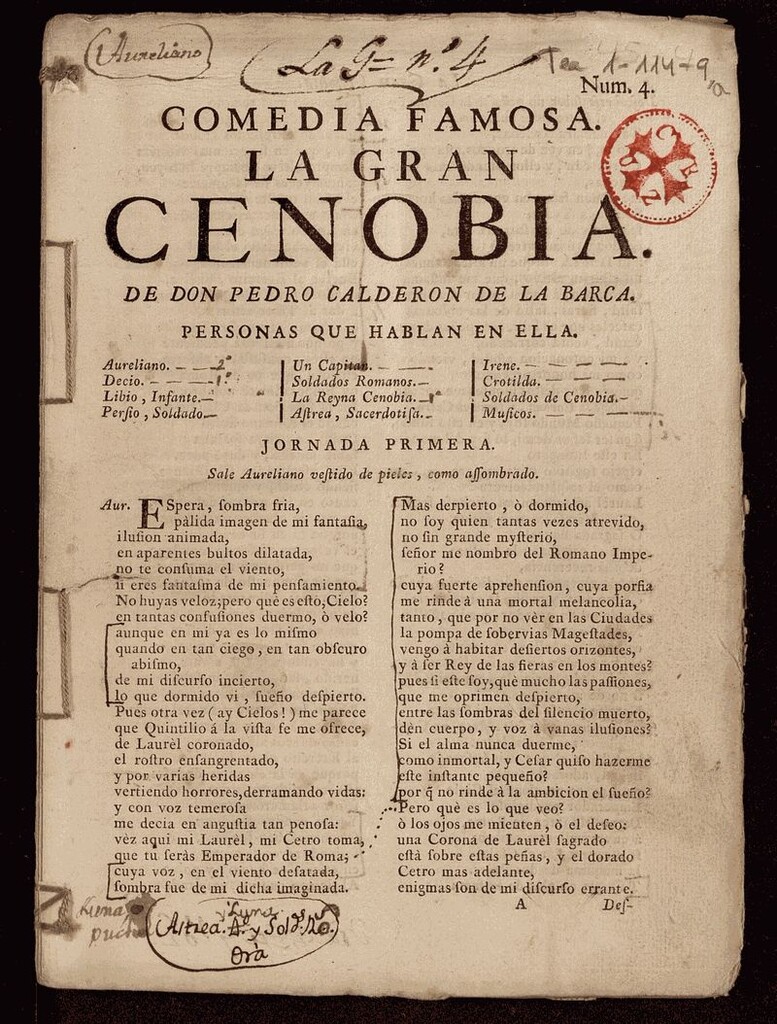 Miniatura de La gran Cenobia