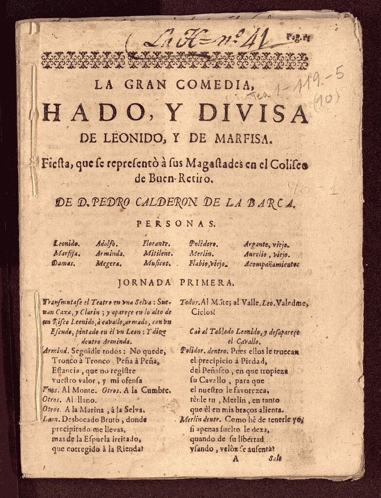Miniatura de Hado y divisa de Leónido y Marfisa