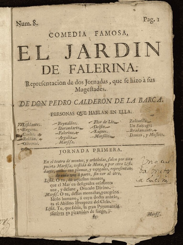Miniatura de El jardín de Falerina