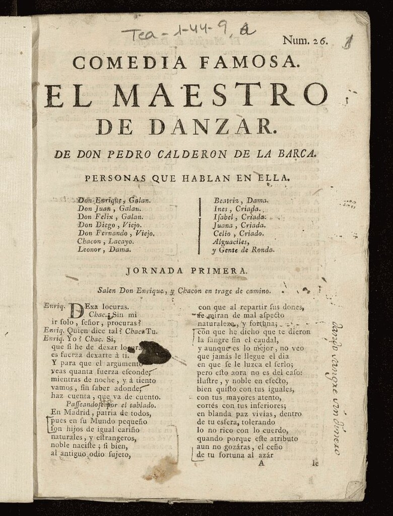 Miniatura de El maestro de danzar