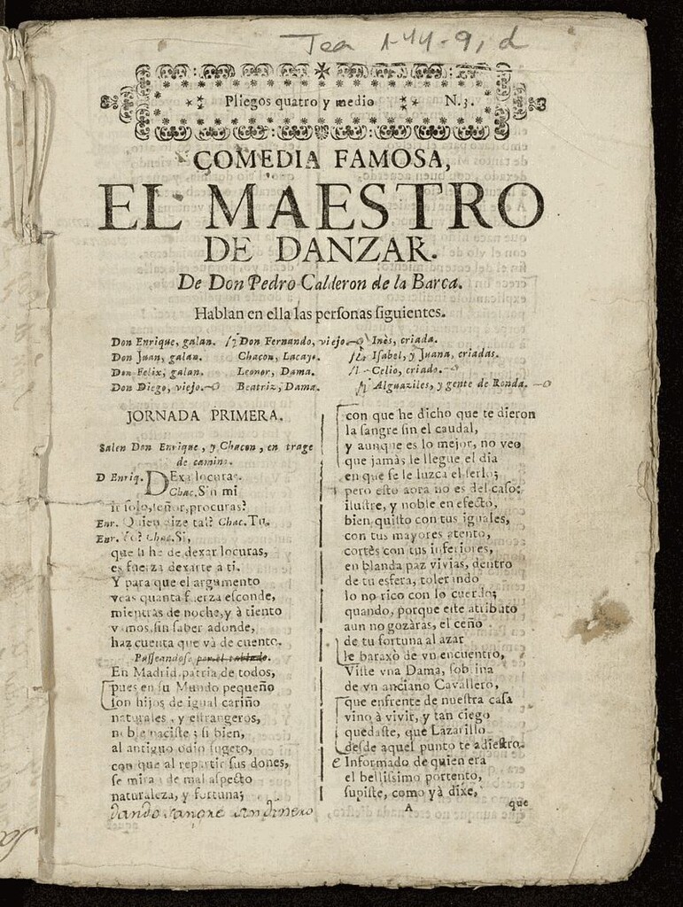 Miniatura de El maestro de danzar