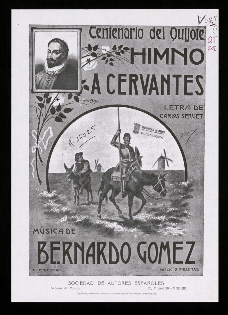 Miniatura de Himno a Cervantes