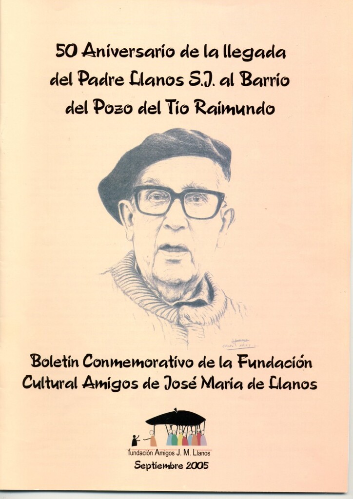 Miniatura de Boletín conmemorativo del 50 aniversario de la llegada del Padre Llanos al Pozo del Tío Raimundo