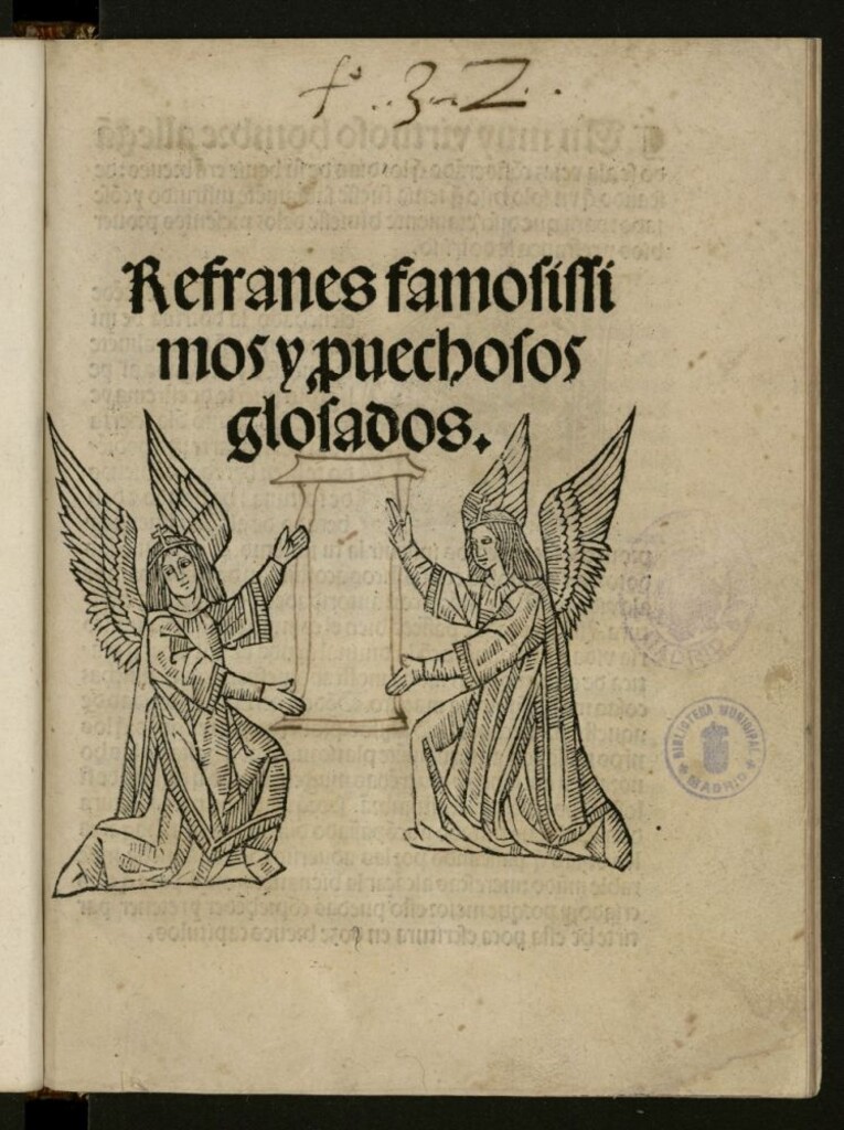 Miniatura de Refranes famosissimos y p[ro.