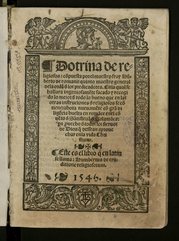 Miniatura de Dotrina religiosos.
