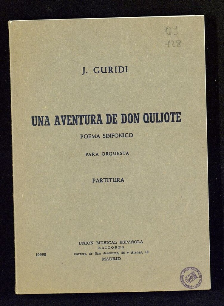 Miniatura de Una aventura de Don Quijote : poema sinfónico para orquesta