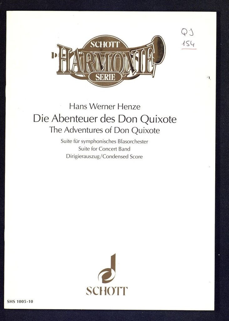 Miniatura de Die Abenteuer des Don Quixote = : The adventures of Don Quixote : Suite aus der gleichnamigen Oper nach Paisiello