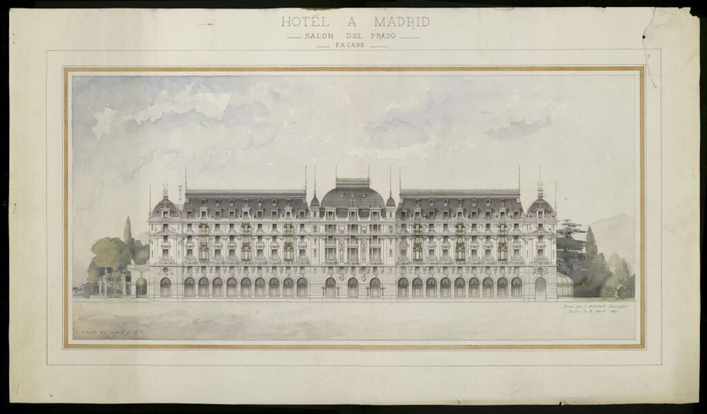 Miniatura de Hotel de Madrid en el Salón del Prado.