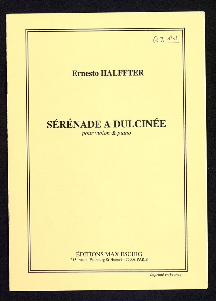 Miniatura de Sérénade a Dulcinée : pour violon & piano