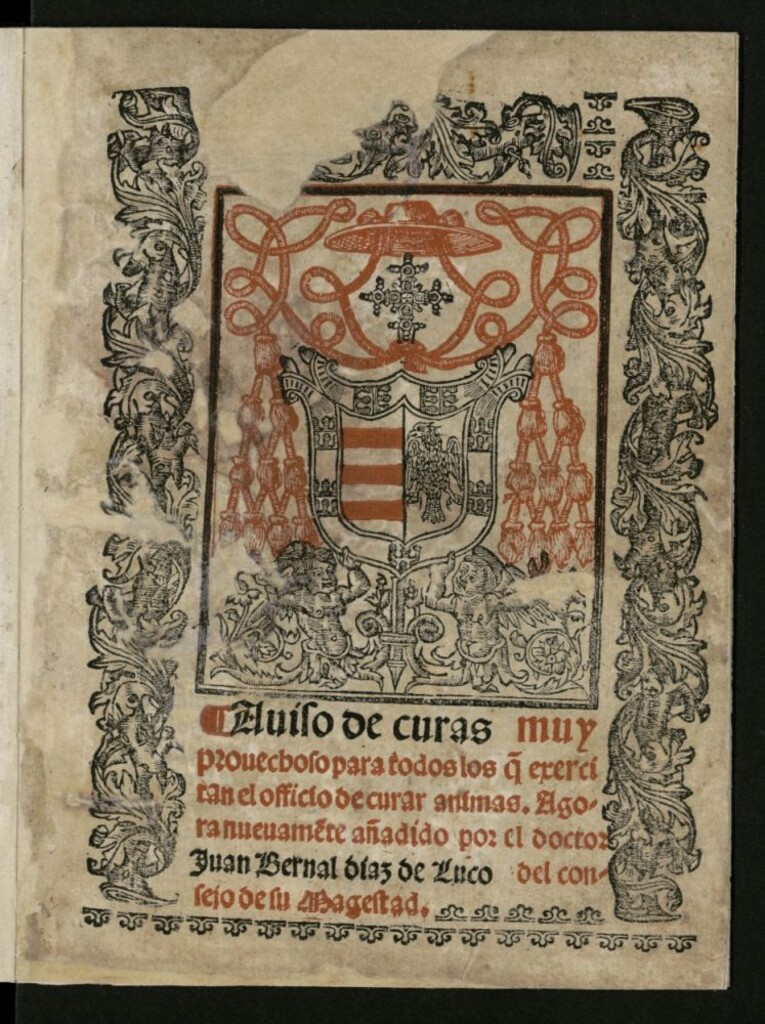 Miniatura de Auiso de curas : muy prouechoso para todos los q[ue] exercitan el officio de curar animas.