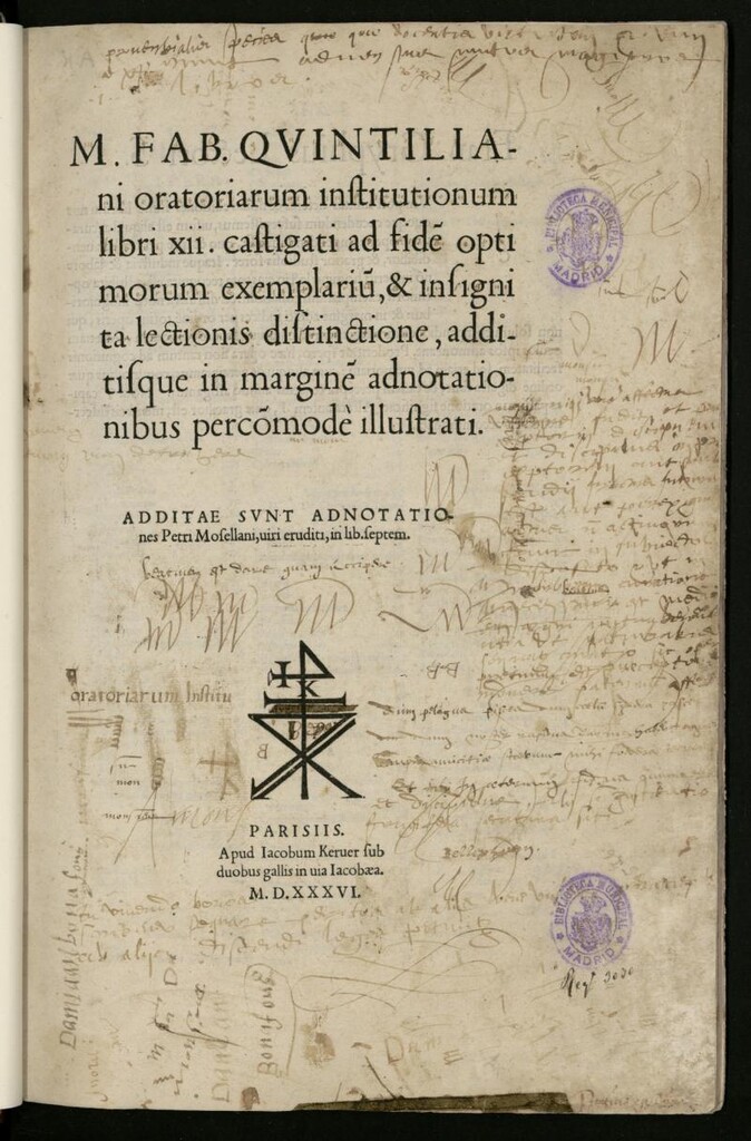 Miniatura de Institutio oratoria