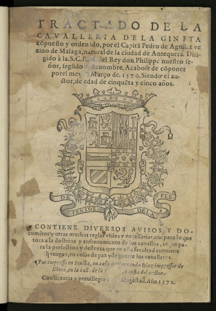 Miniatura de Tractado de la cavalleria de la gineta.
