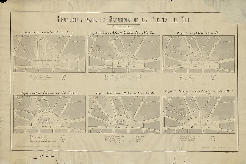 Miniatura de Proyectos para la reforma de la Puerta del Sol