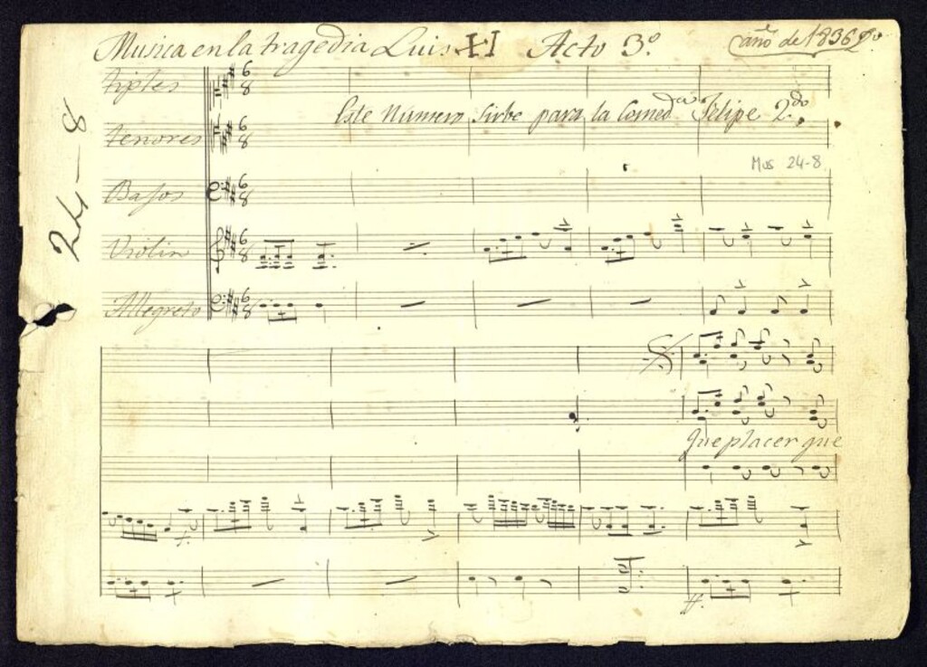 Miniatura de Musica en la tragedia Luis XI