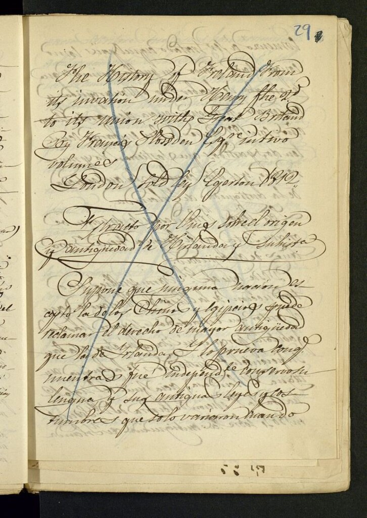Miniatura de [Extracto sobre el origen y antigüedad de Irlanda]