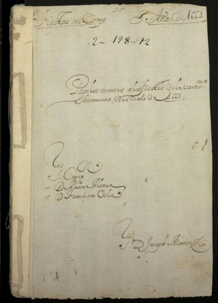 Miniatura de Fiestas del Corpus del año 1661