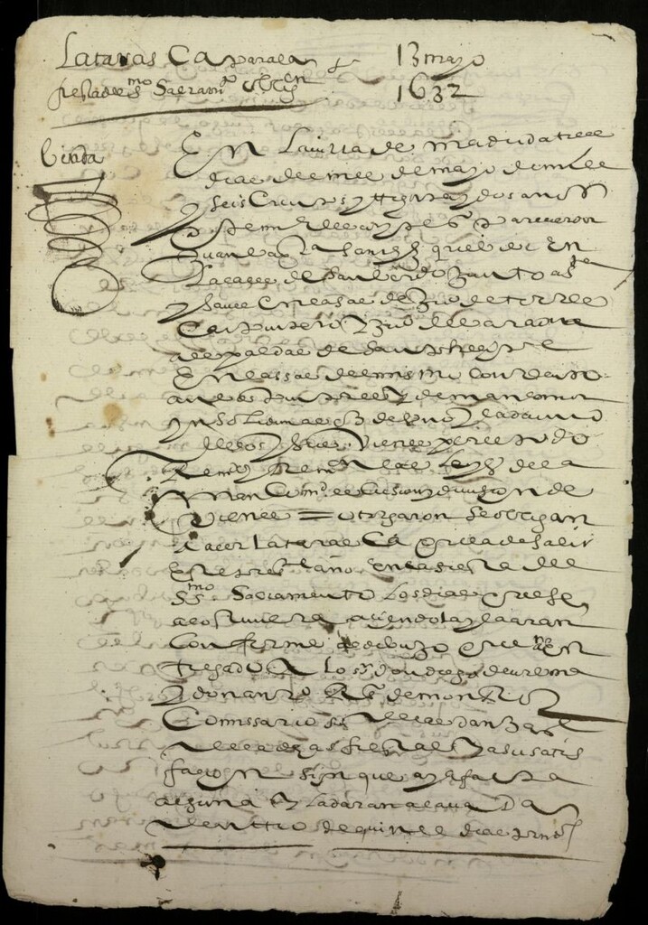 Miniatura de Fiestas del Corpus del año 1632