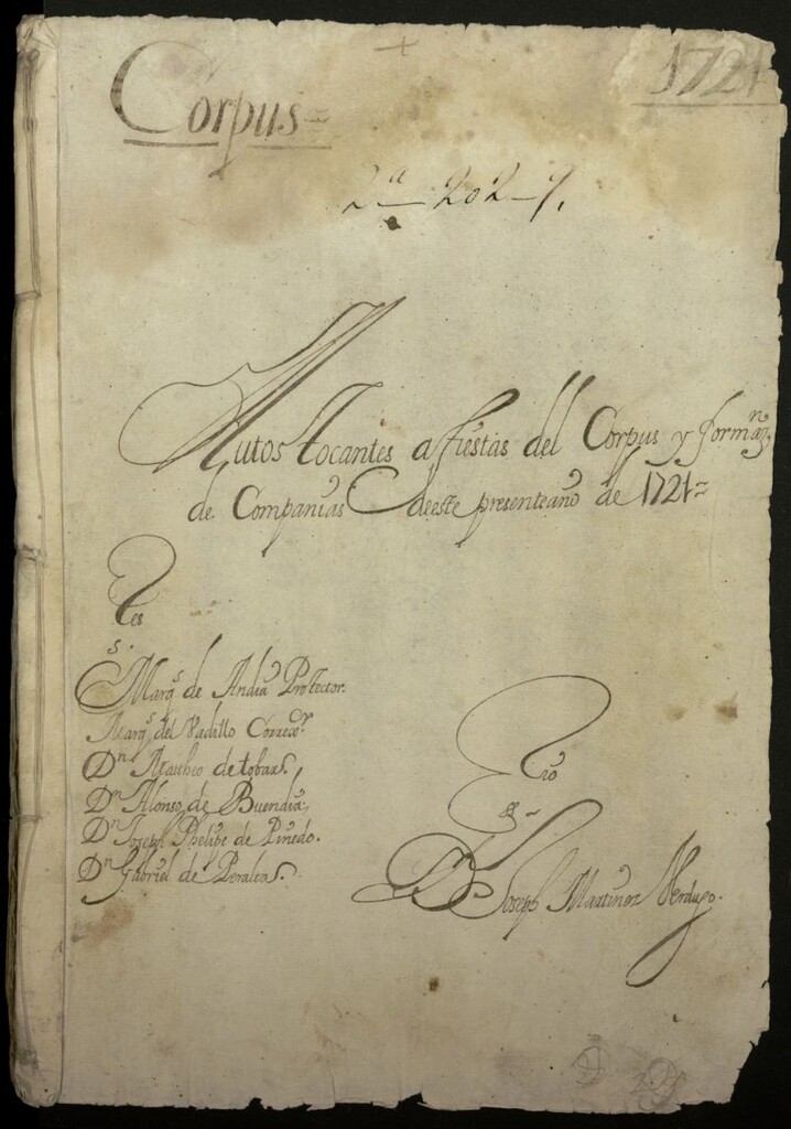 Miniatura de Fiestas del Corpus del año 1821
