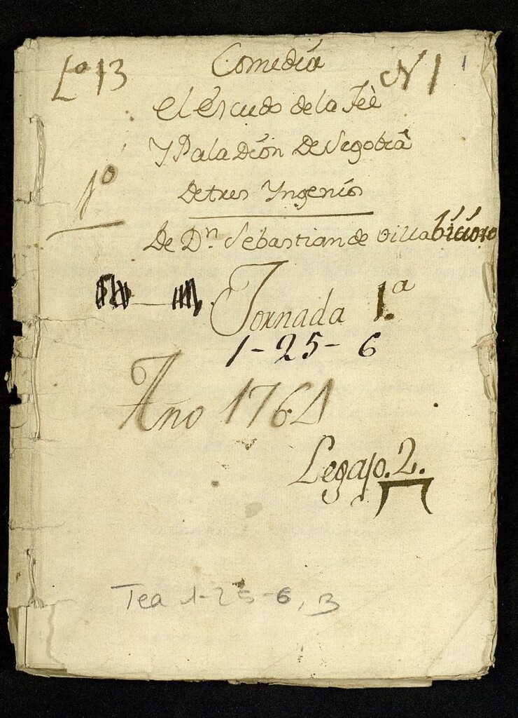 Miniatura de Comedia El escudo de la fee y Paladion de Segobia
