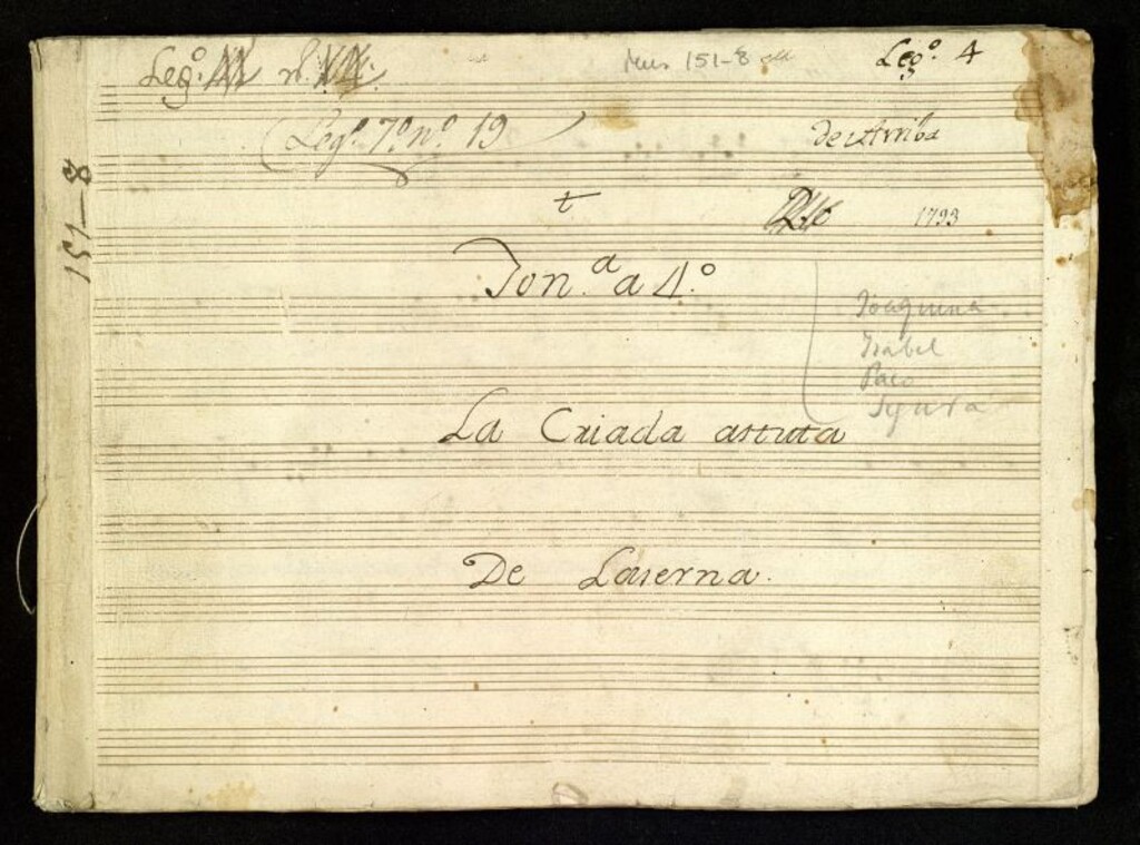 Miniatura de La criada astuta