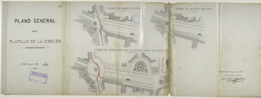 Miniatura de Proyecto de reforma del platillo de la Cibeles
