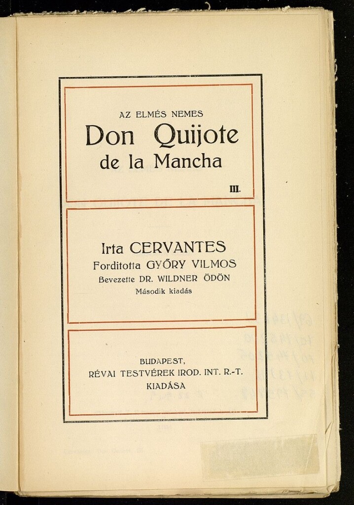 Miniatura de Az elmés nemes Don Quijote de la Mancha. Tomo III