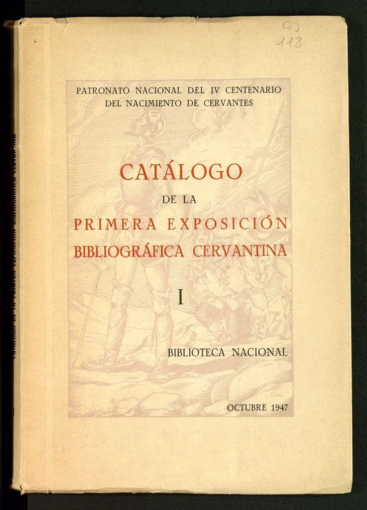 Miniatura de Catálogo de la primera exposición bibliográfica cervantina : Biblioteca Nacional