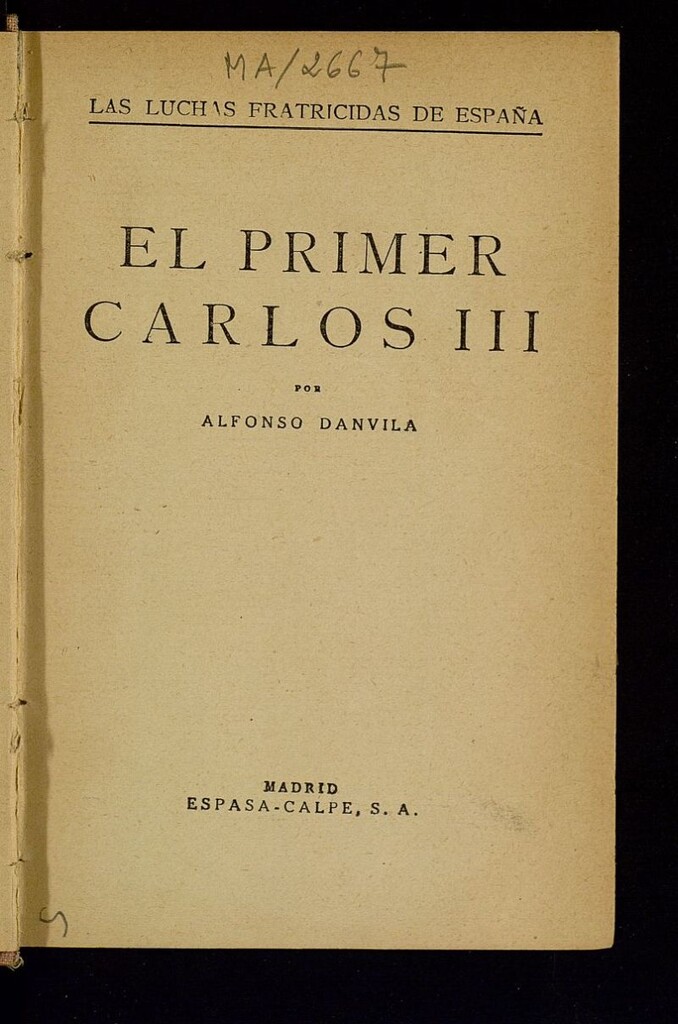 Miniatura de El primer Carlos III