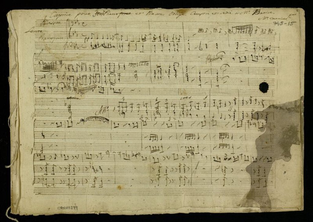 Miniatura de Caprice pour fortepiano et basson oblige