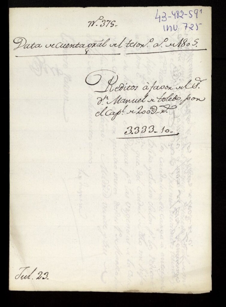 Miniatura de Archivo familiar de Don Manuel de Toledo Salm-Salm