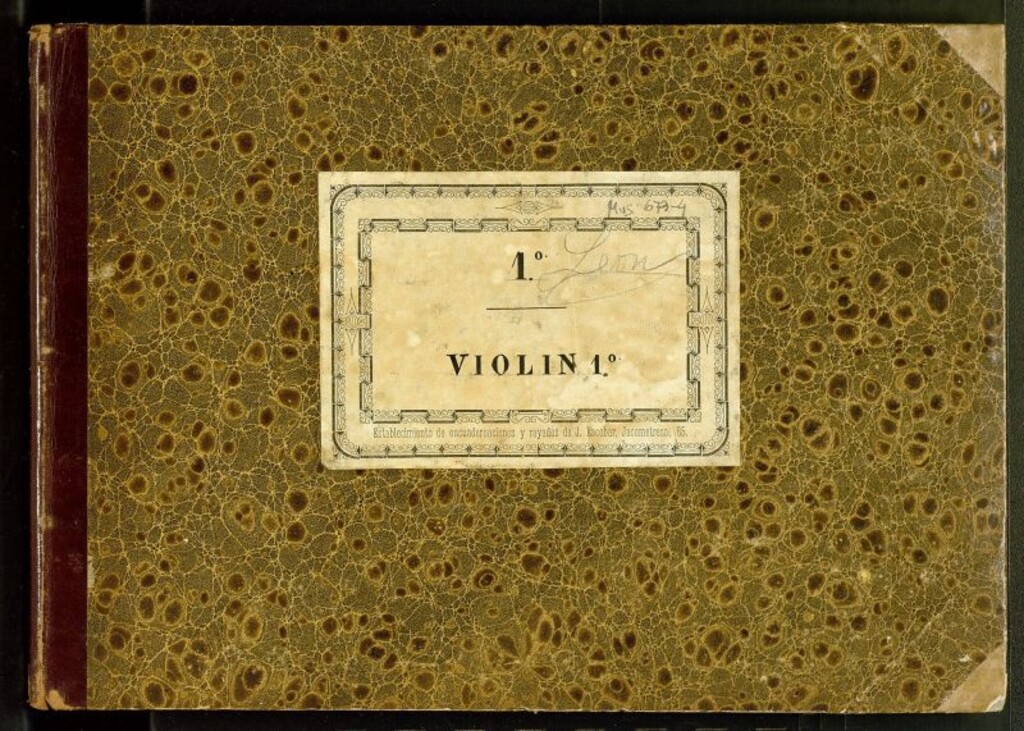 Miniatura de Partes de violín 1º (a) de diversas obras orquestales