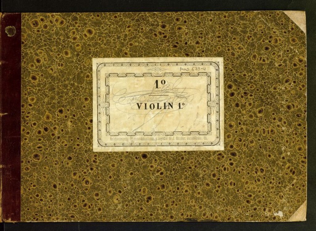 Miniatura de Partes de violín 1º (b) de diversas obras orquestales