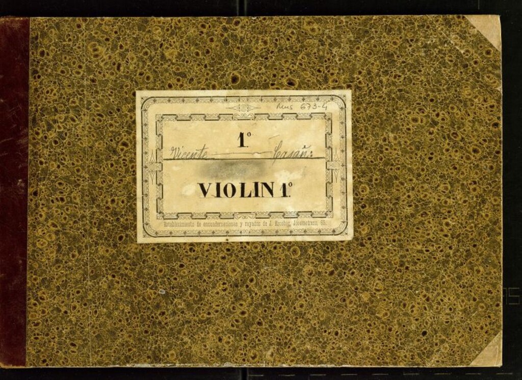 Miniatura de Partes de violín 1º (c) de diversas obras orquestales