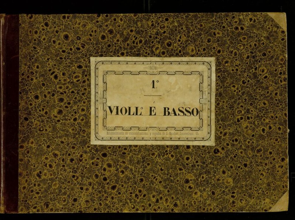 Miniatura de Partes de violloncello y basso (b) de diversas obras orquestales