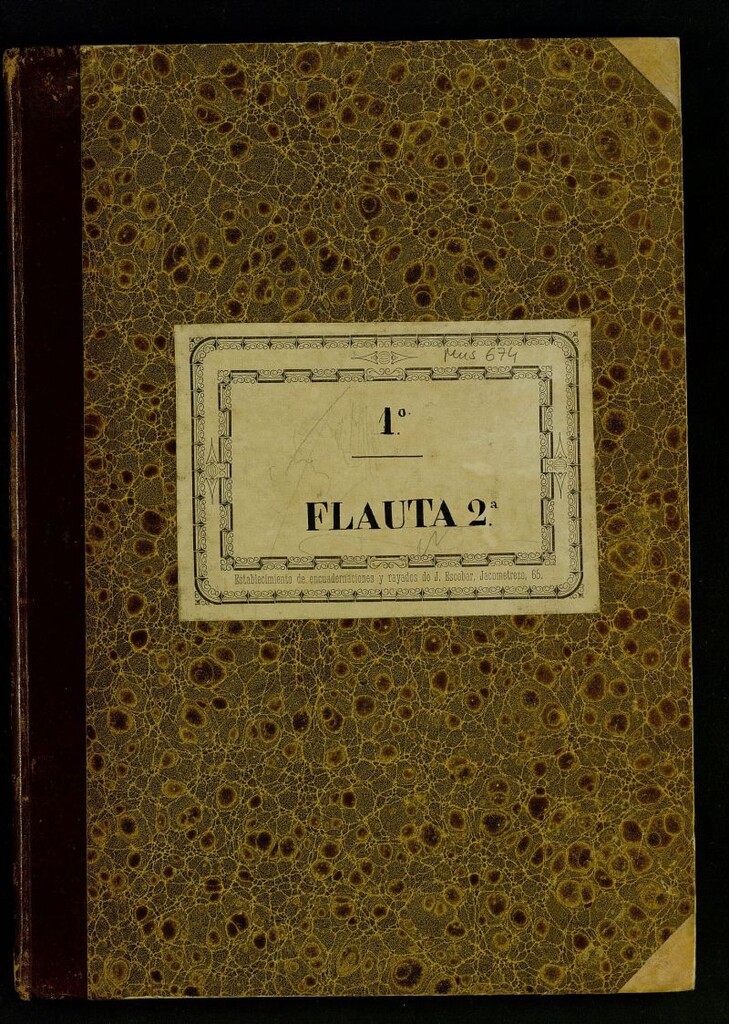 Miniatura de Partes de flauta 2ª de diversas obras orquestales