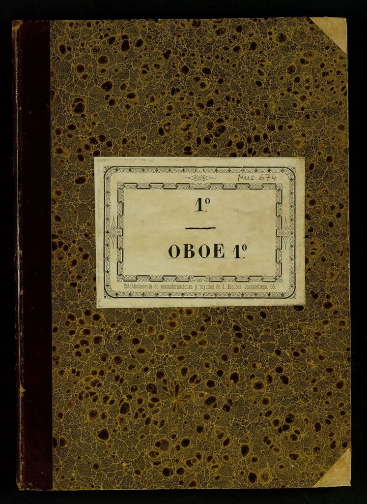 Miniatura de Partes de oboe 1º de diversas obras orquestales