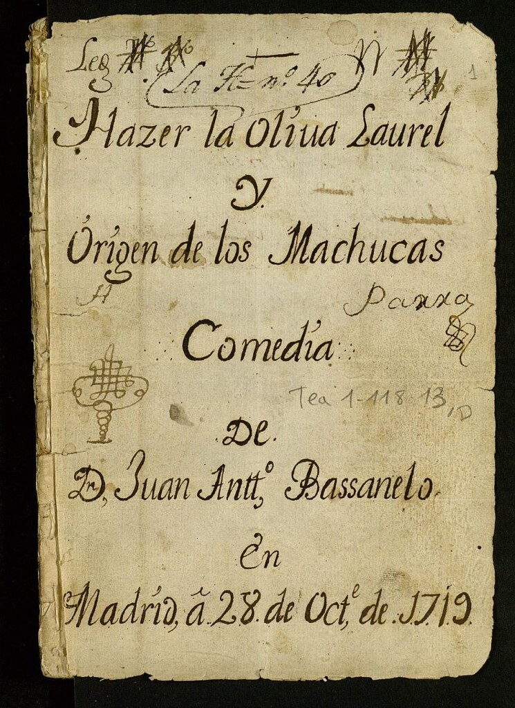 Miniatura de Hacer la oliva laurel y origen de los Machucas