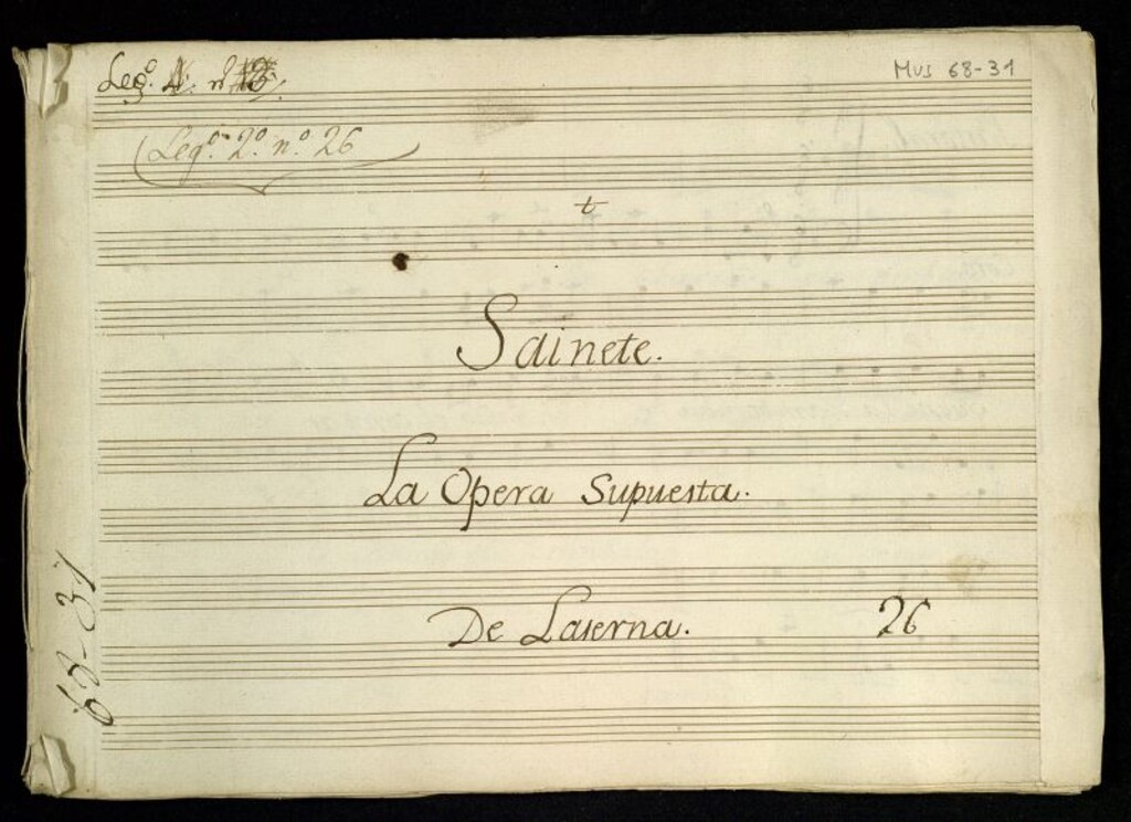 Miniatura de La ópera supuesta