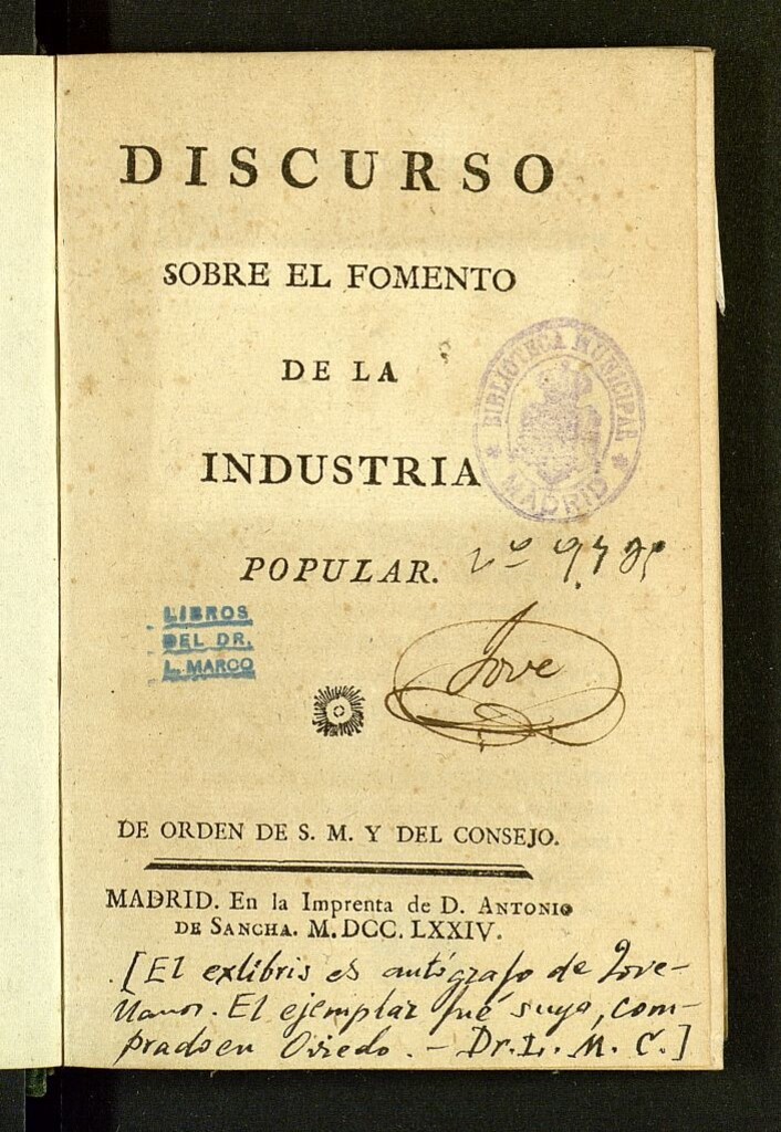 Miniatura de Discurso sobre el fomento de la industria popular
