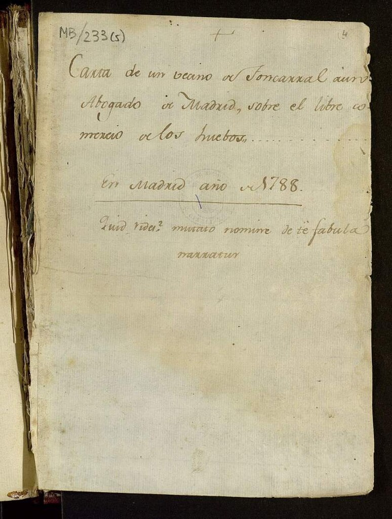 Miniatura de Carta de un vecino de Fuencarral aun abogado de Madrid, sobre el libre comercio de los huevos ...